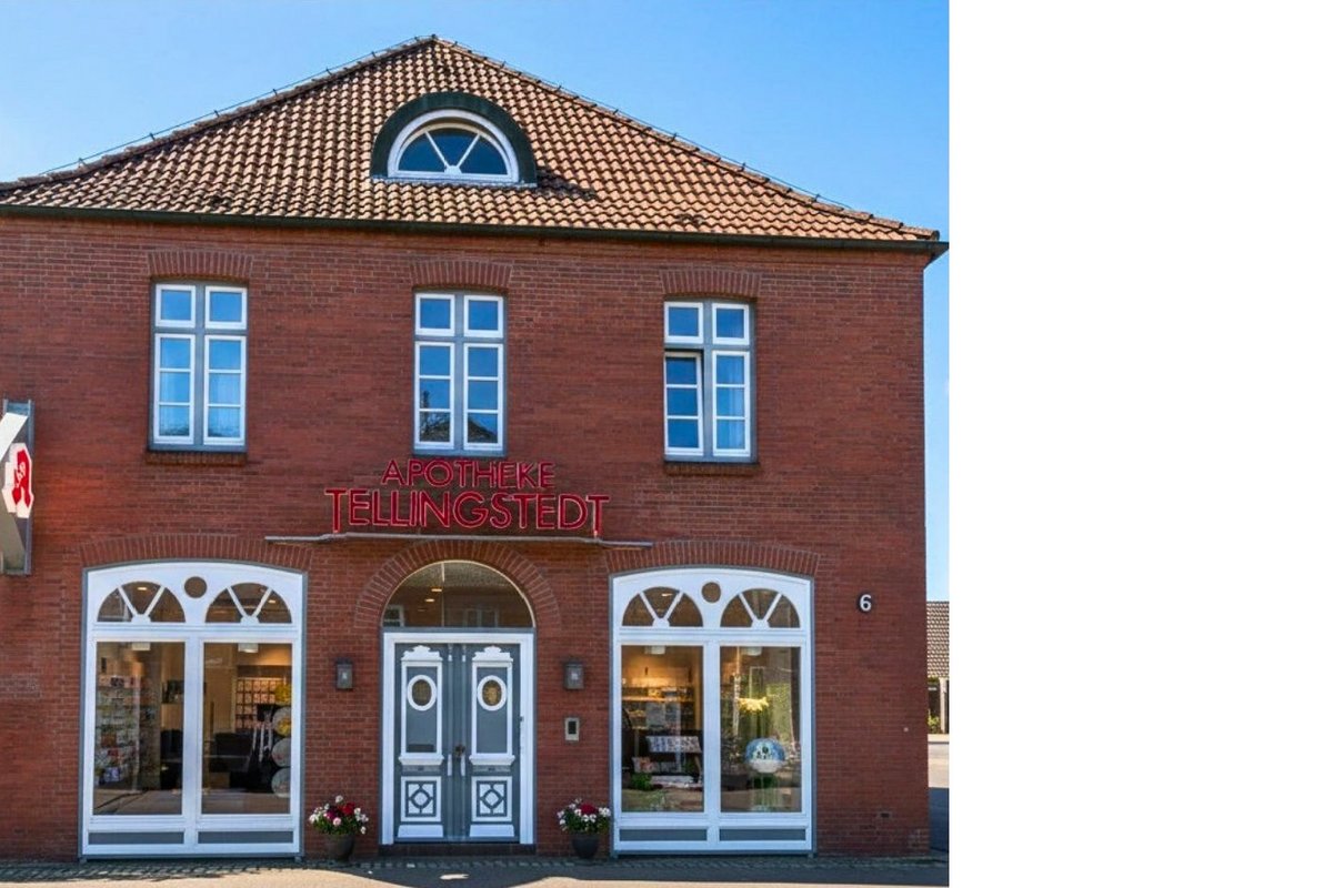 Vorderansicht Gebäude Apotheke Tellingstedt
